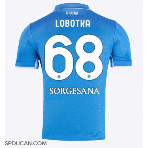 Muški Nogometni Dres SSC Napoli Stanislav Lobotka #68 Domaci 2024-25 Kratak Rukav